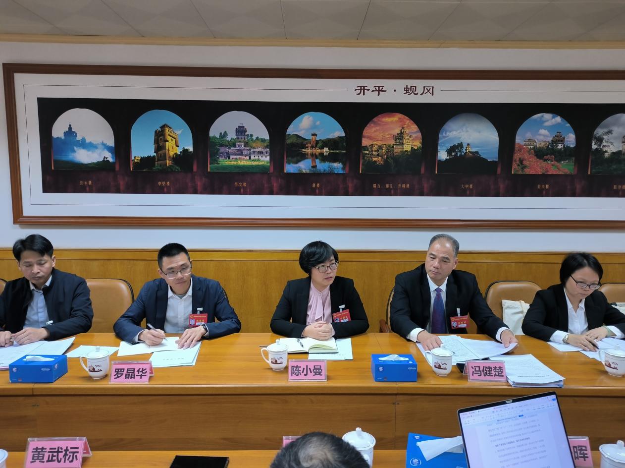 市委書記陳小曼參加蜆岡代表團審議討論