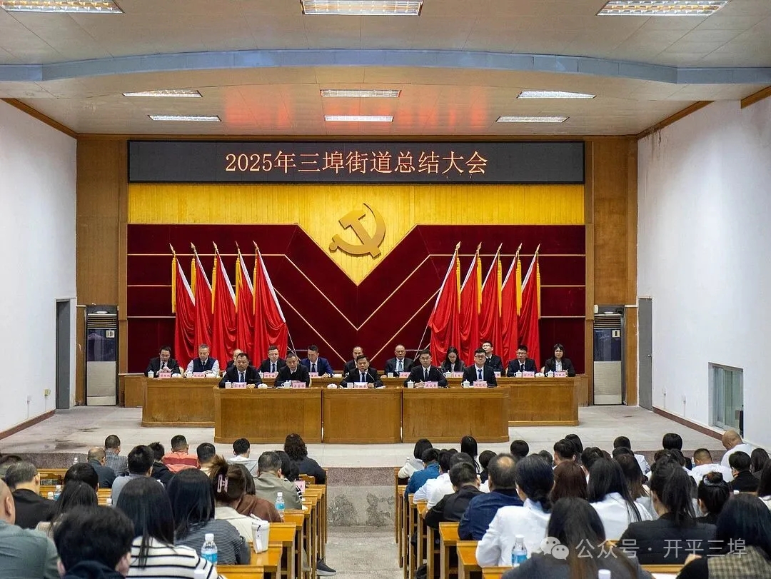馬躍春風啟新序，潭江潮起聚同心丨三埠街道舉行2025年總結大會