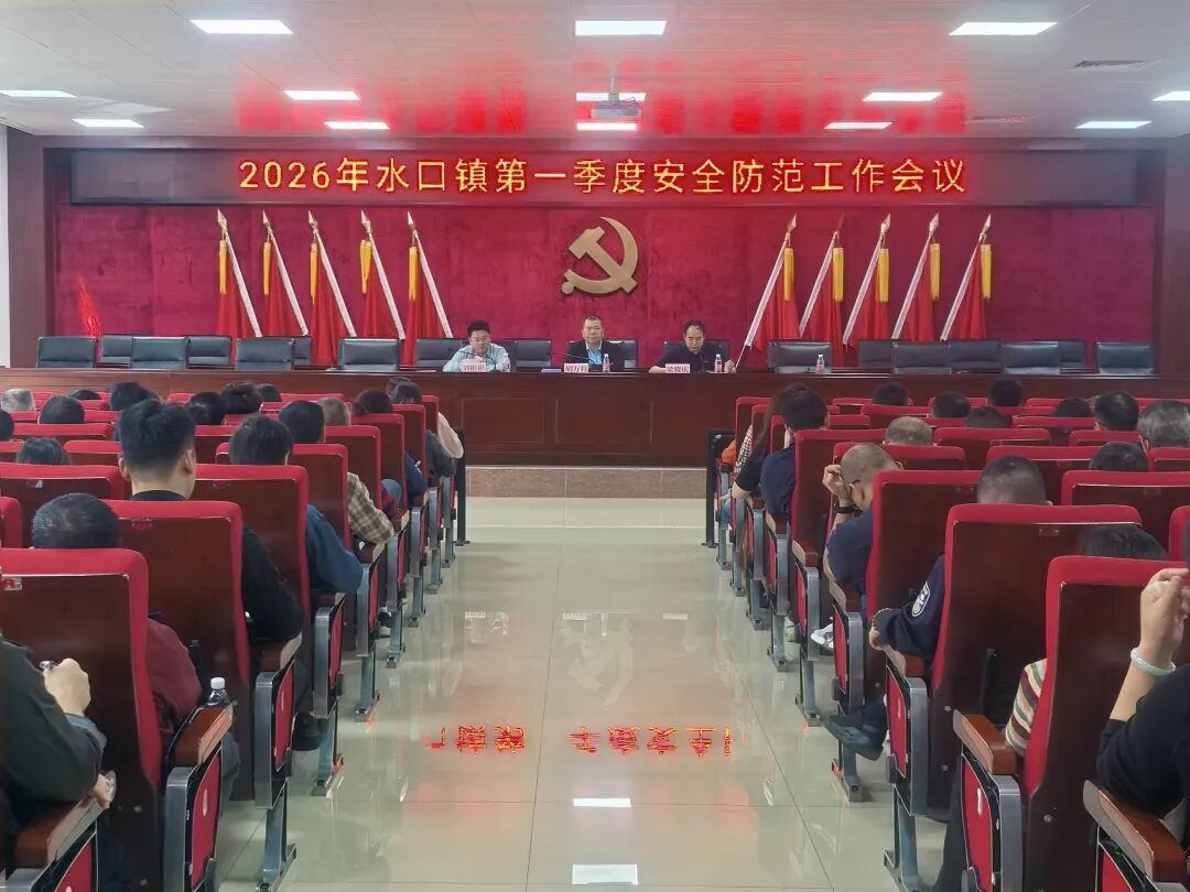 擰緊“安全閥” 把好復工關丨水口鎮召開2026年第一季度安全防范工作會議